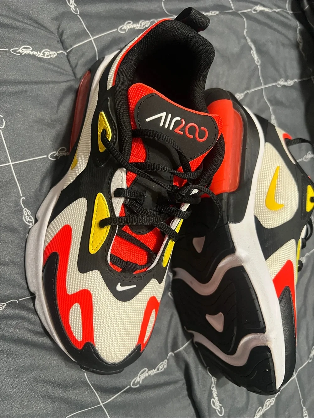 Nike Kids Air 200 Sneakers in Red Black Yellow
